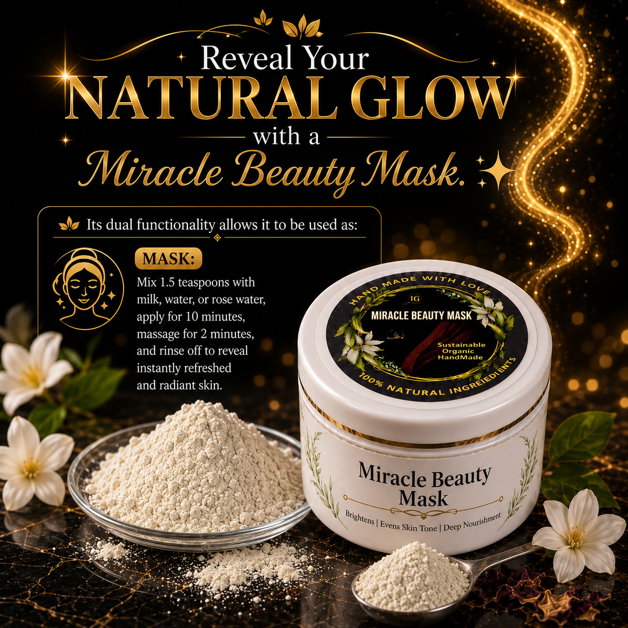 Miracle Beauty Mask – Reveal Your Natural Glow 50g