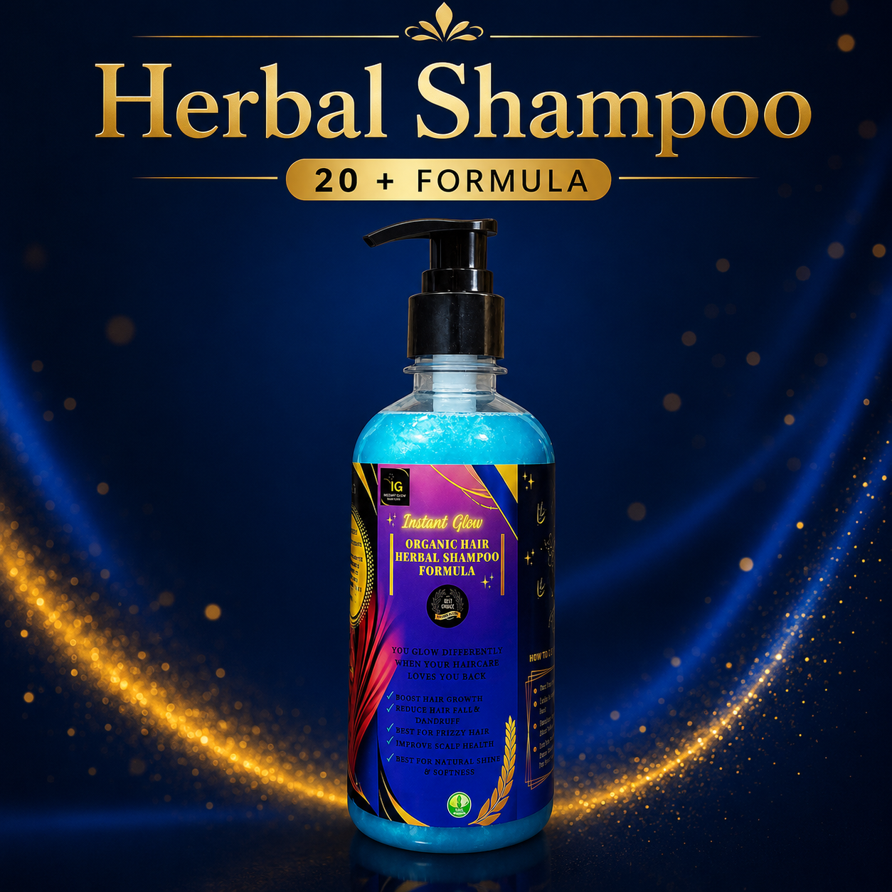 Herbal Shampoo 20 +Formula  – 500ml | A Combination of 20+ Herbs