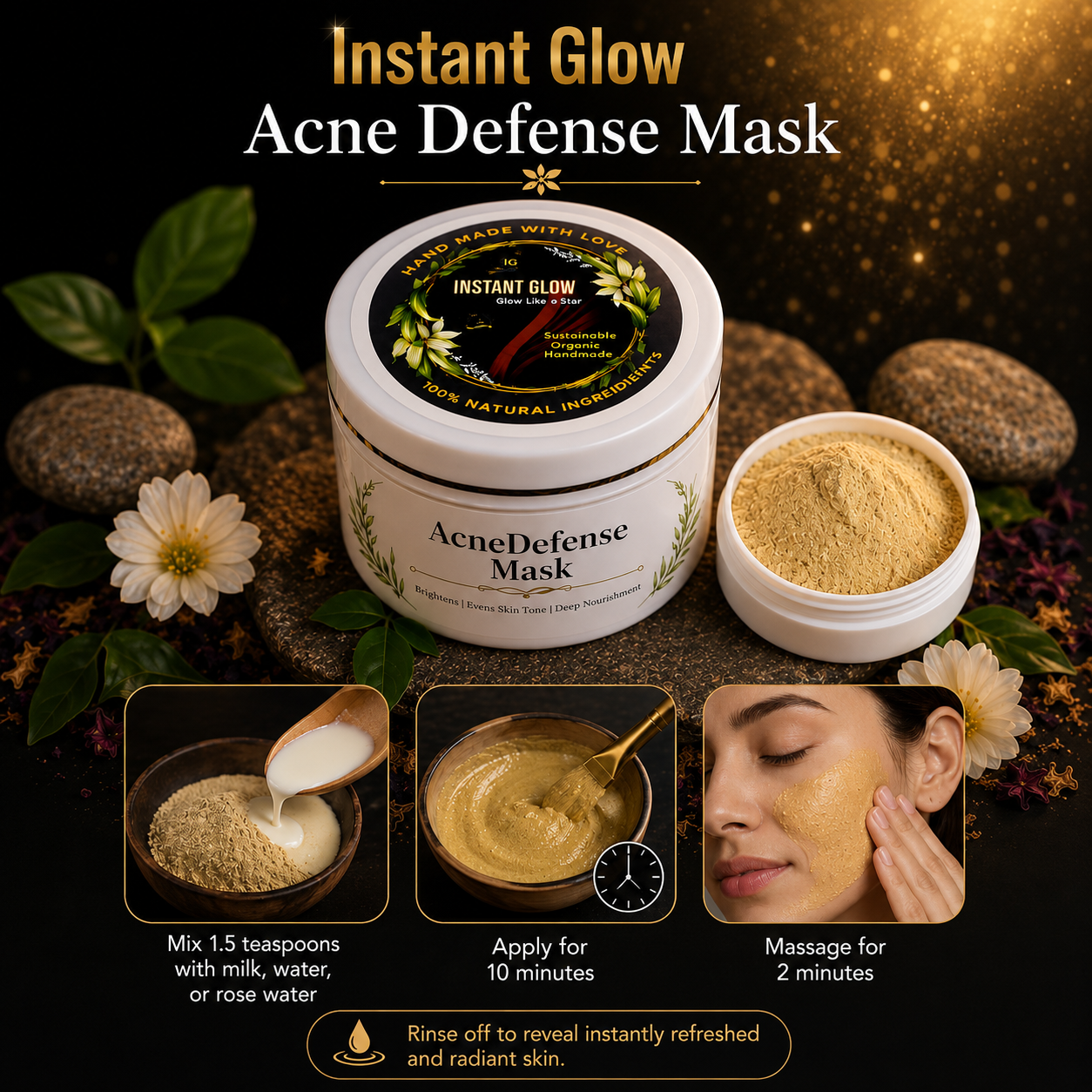 Acne Defense Mask – Deep Cleansing, Oil Control & Clear Skin -50g