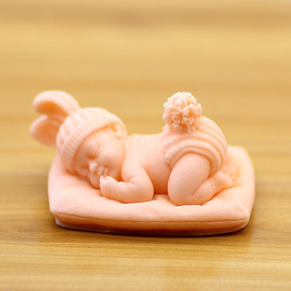 Instant Glow Baby Gift Soap – Pink Sleeping Baby Close Up