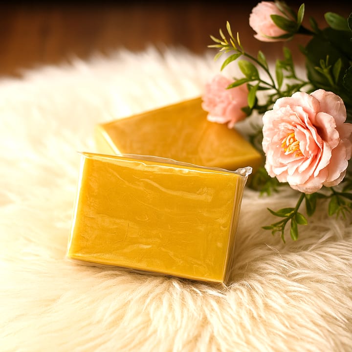 Instant Glow Ubtan Soap – Product Shot with Flowers