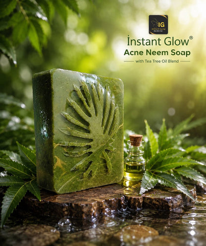 Instant Glow Acne Neem Soap – Natural Setting
