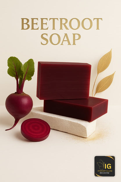 Instant Glow Beetroot Soap – Dark Background